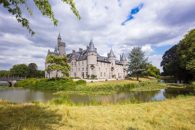 Castle on the Oude Schelde, Bornem Castle, Antwerp, Belgium