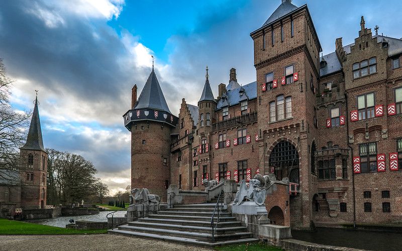Bridge entrance to Castle De Haar, Netherlands