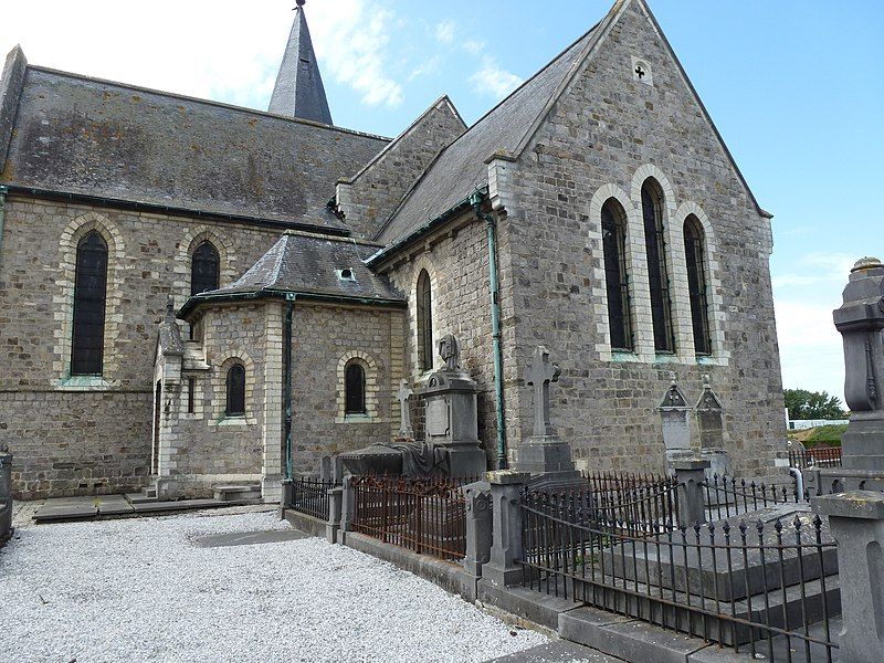 The entrance of Grimde Necropolis, in Belgium