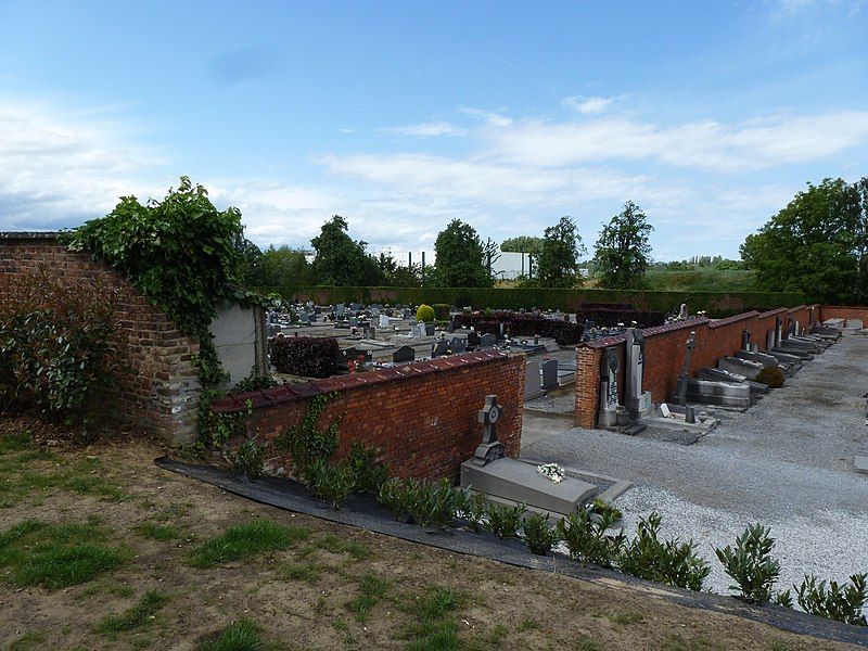 An outside view of Grimde Necropolis, in Belgium