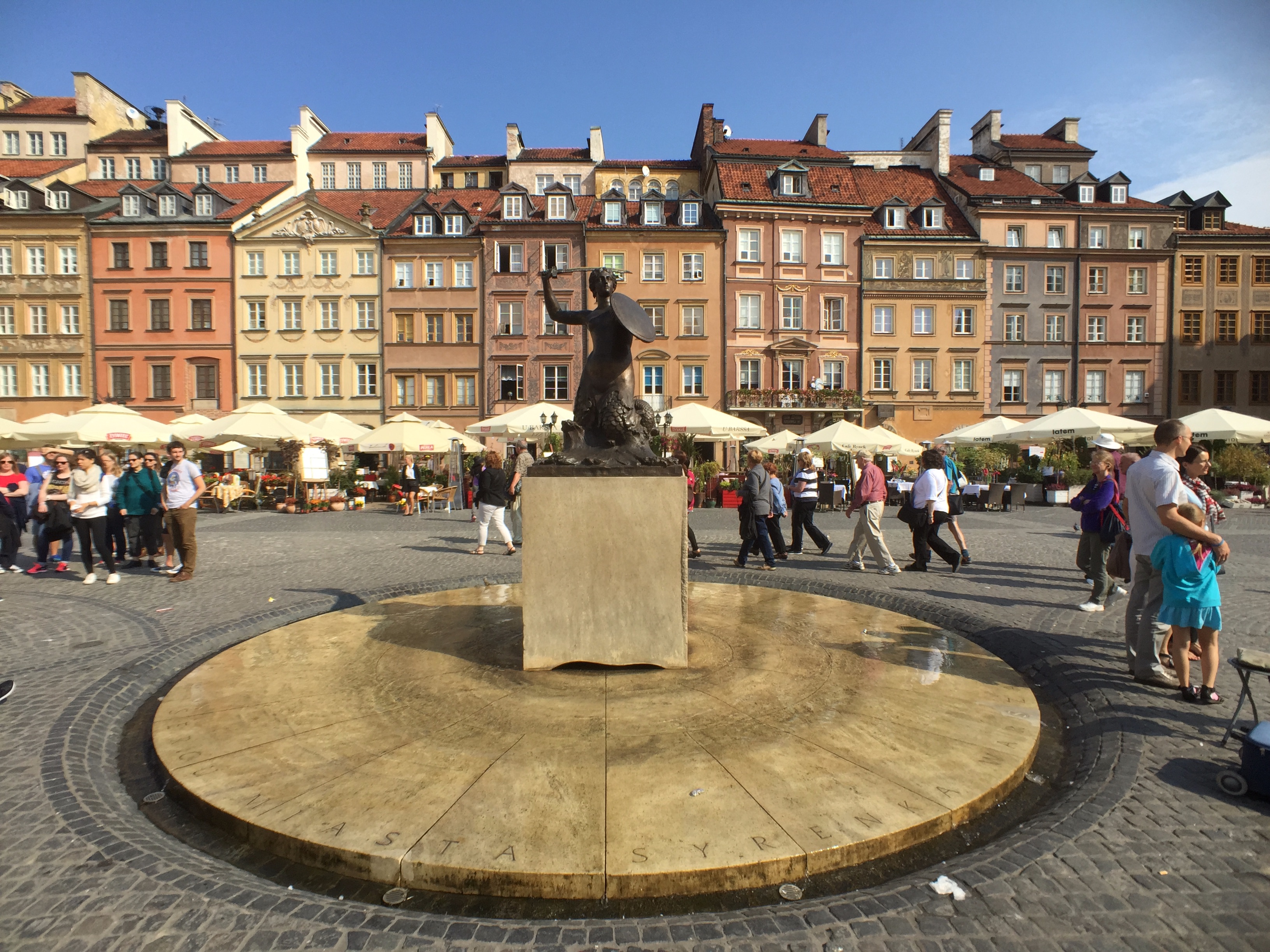Mermaid Statue in the Old Town, Warsaw Image