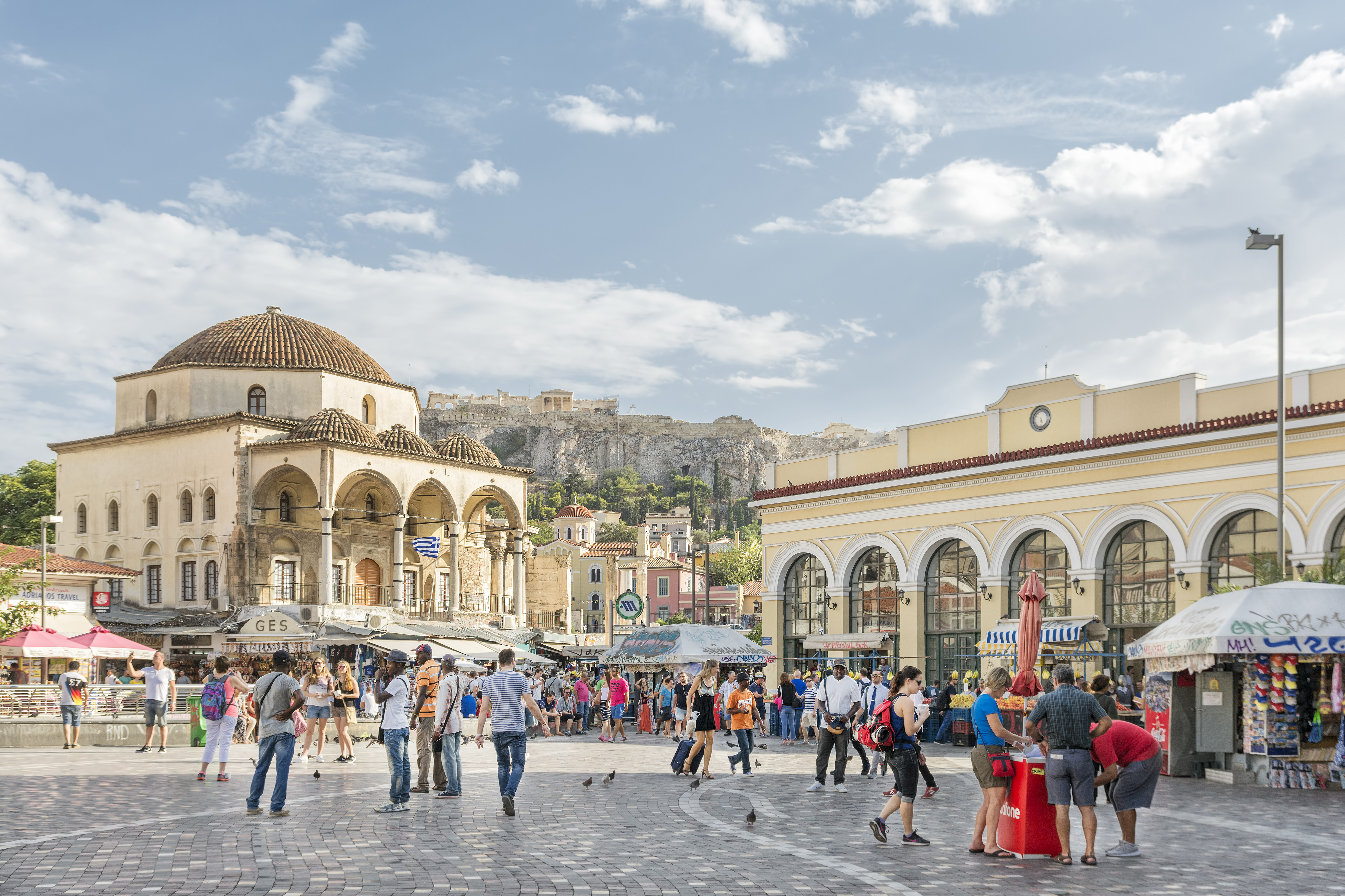 Monastiraki Square of Athens Image