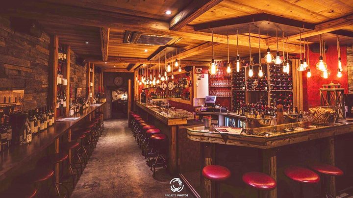 Vintage 'bar à vins' Image