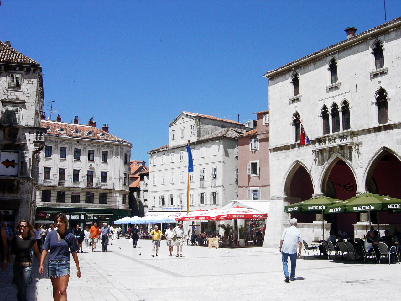 The National Square in Split Image