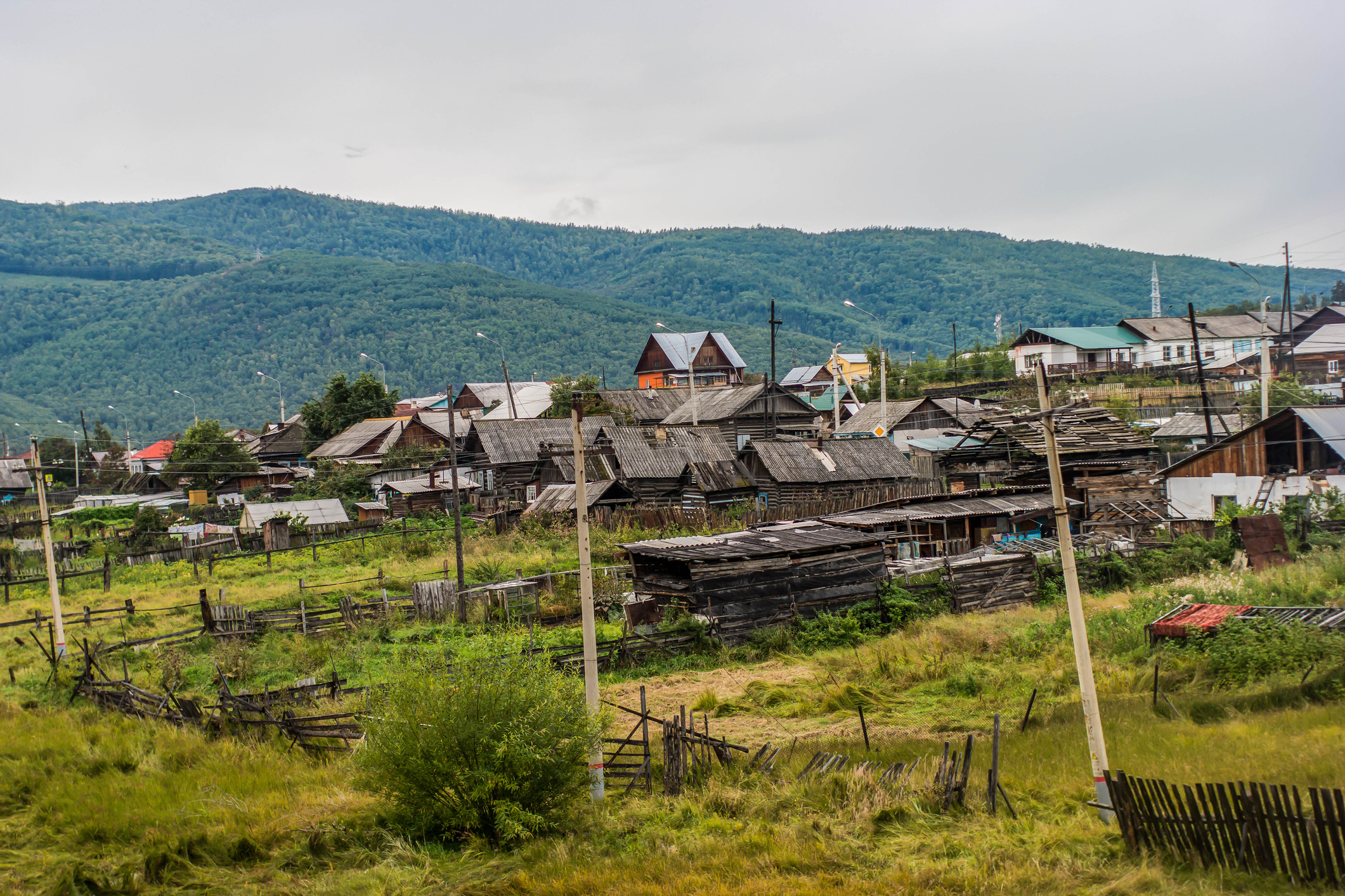 Kultuk, a village on Lake Baikal Image