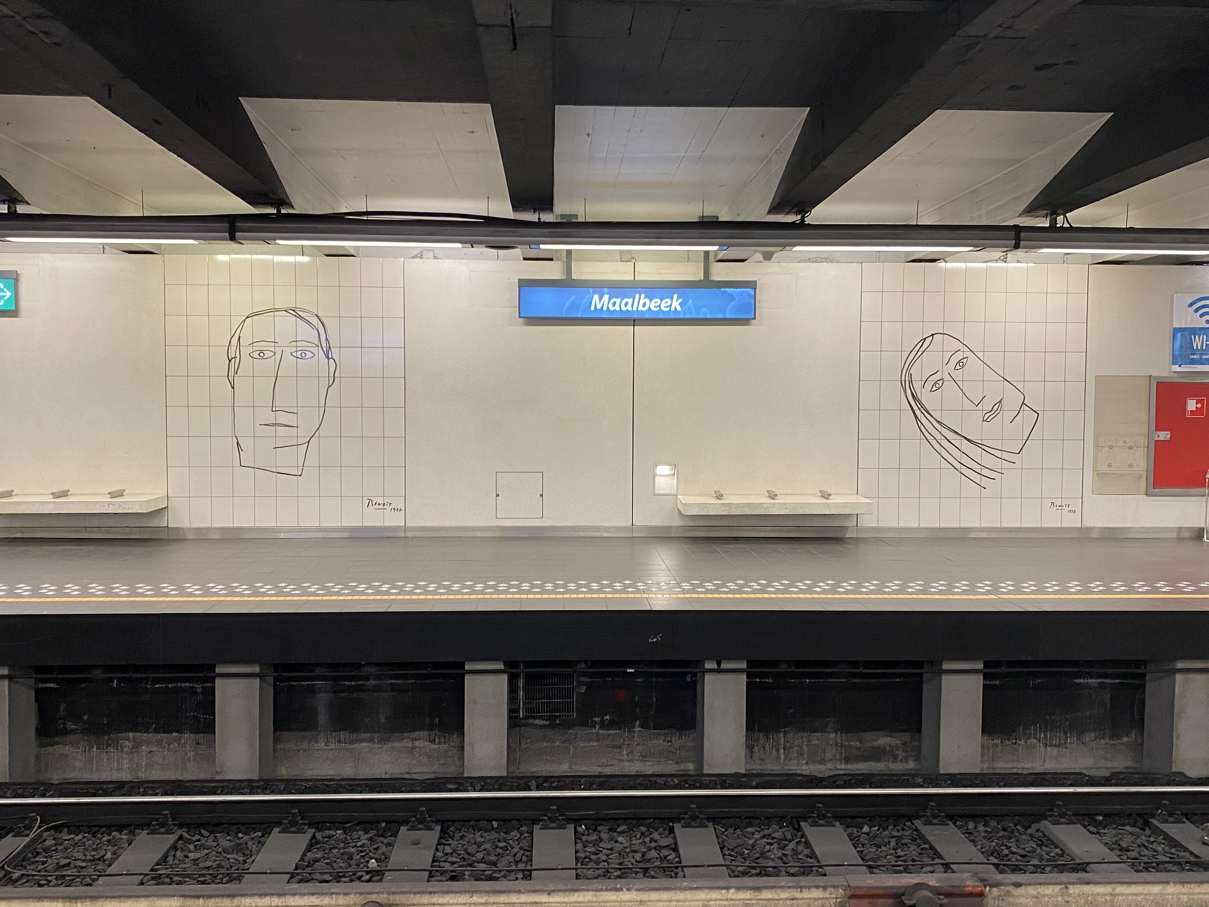 Maelbeek metro station, Brussels Image