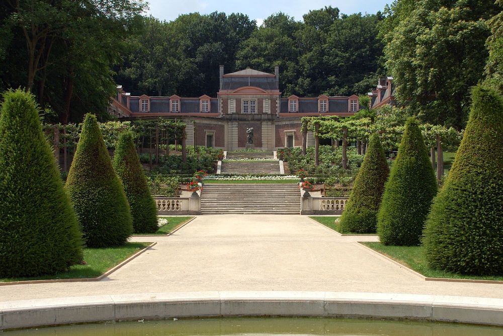French style garden in Domain Three Fountains, Belgium