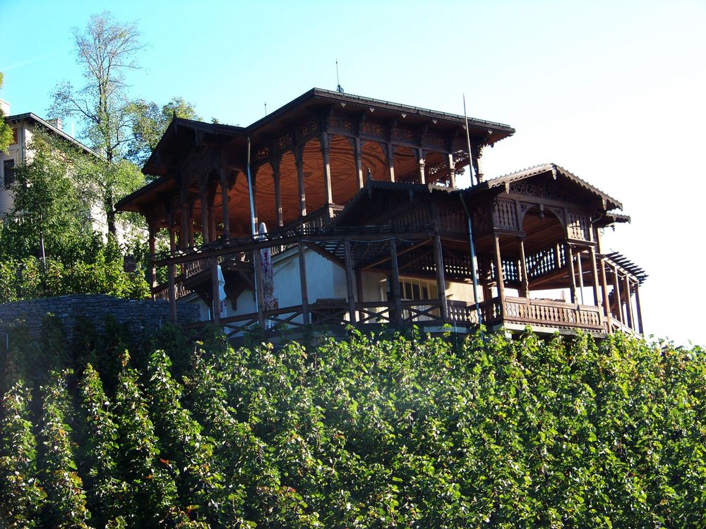 Italian style villa in Havlicek Park, Prague, Czechia