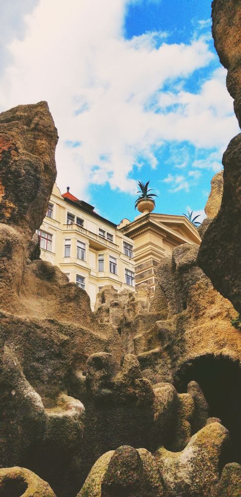 Havlíček Gardens in park at Havlíčkovy sady, Prague, Czech Republic