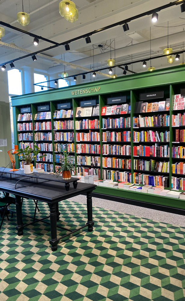 Broese bookstore chic interior.