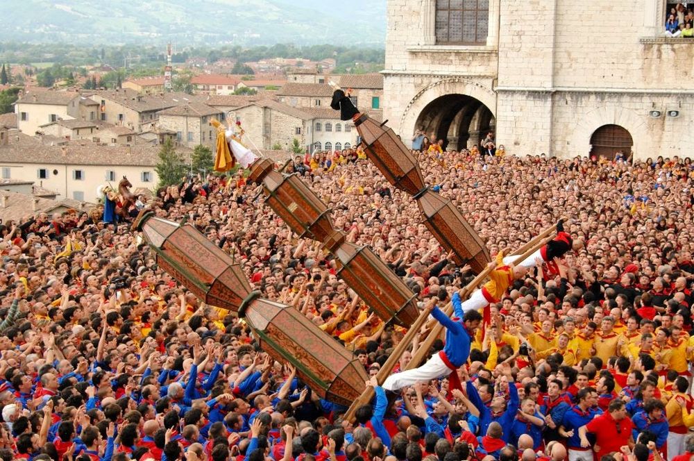 Carte Postale Gubbio – Corsa Dei Ceri – Édition Rialti Italie