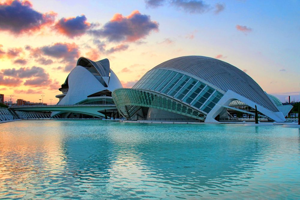 Sunset in the City of Arts and Sciences, Valencia, Spain | Flickr