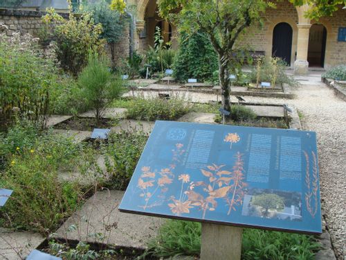 Herbal garden made by monks at Abbaye d'Orval, Florenville, Belgium