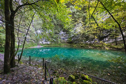 The open and emerald green waters of Wild Lake.